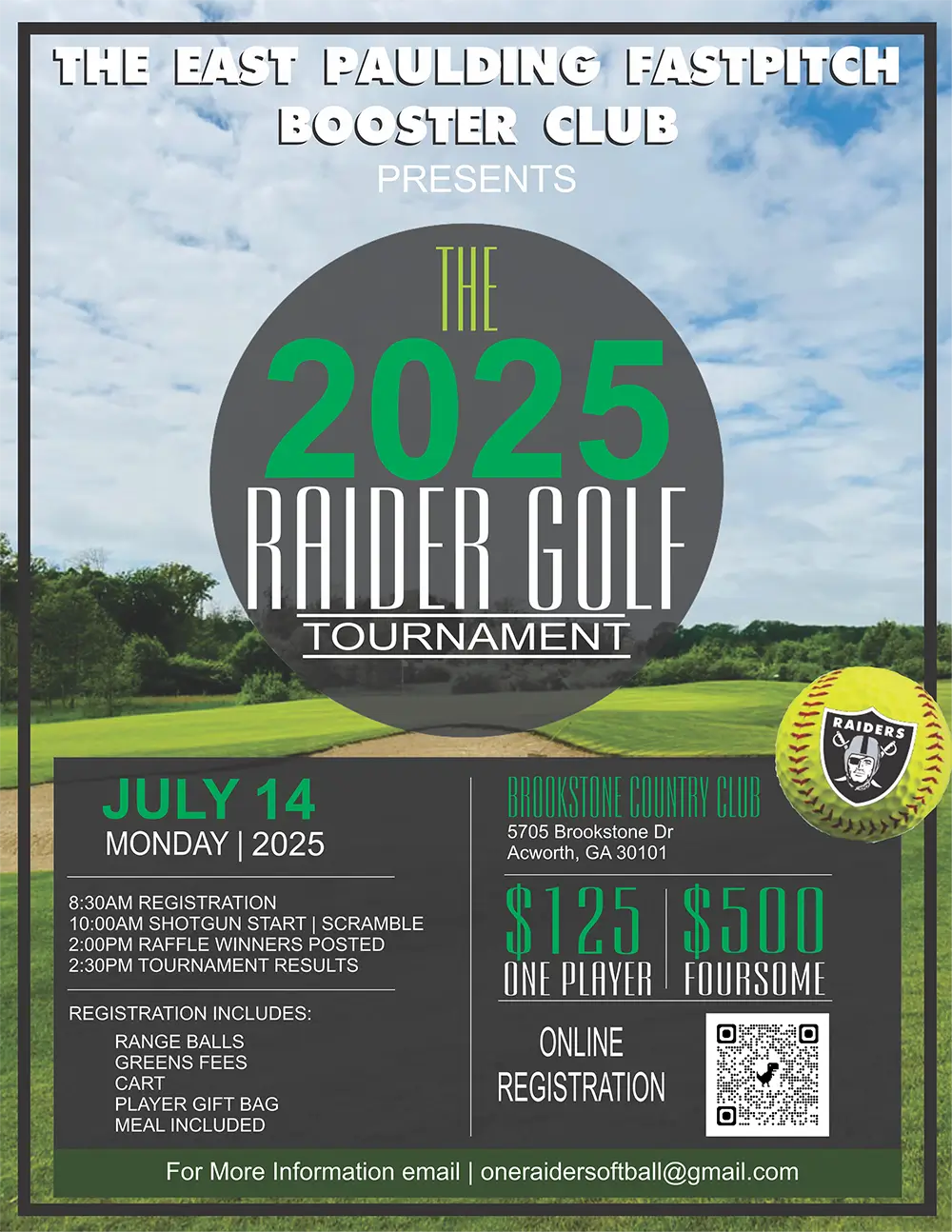 2025 Raider Golf Tournament - East Paulding High School Softball